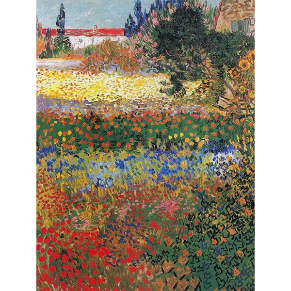 Vincent van Gogh reprodukcija Flower Garden, 60 x 45 cm