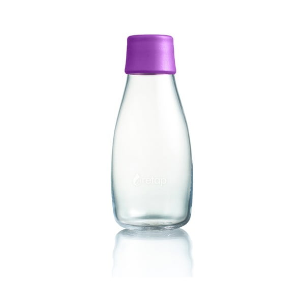 Purpurinis stiklinis buteliukas ReTap, 300 ml