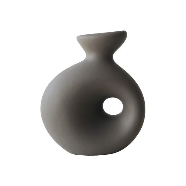 Rusvos spalvos keramikinė vaza Rulina Delta
