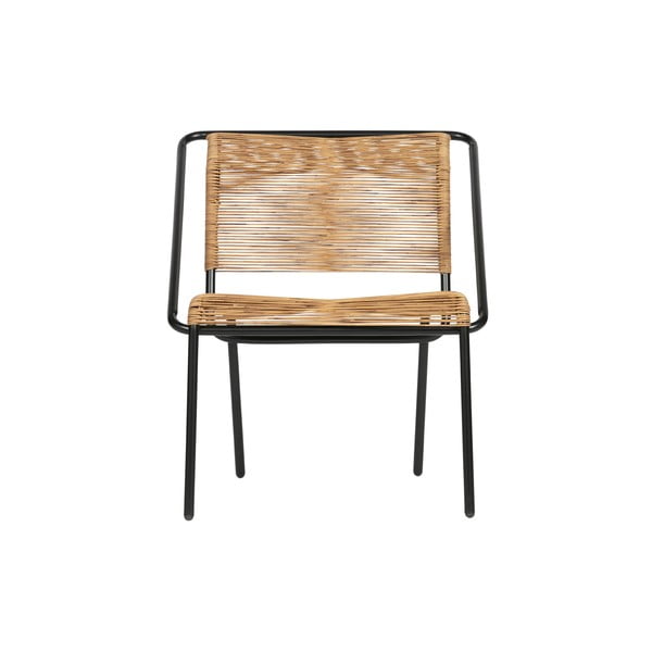Juodos ir rudos spalvos kėdė, tinkama naudoti lauke BePureHome Wisp