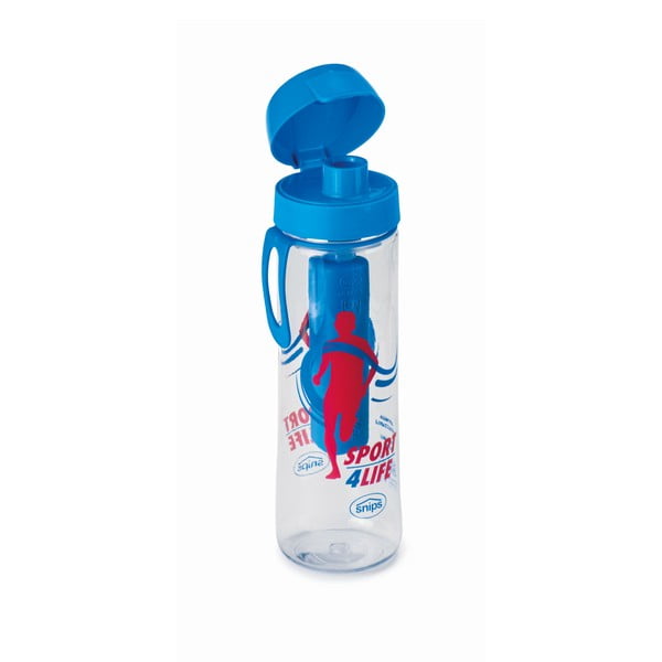 Mėlynas vandens buteliukas su infuzoriumi Snips Sport, 750 ml