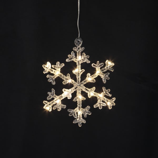 3 kalėdinių šviečiančių dekoracijų rinkinys Icy Snowflake - Star Trading