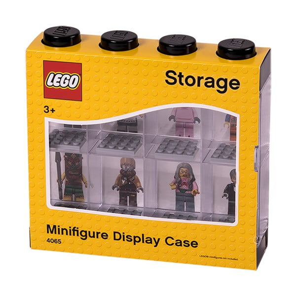 Juoda kolekcinė spintelė 8 LEGO® minifigūrėlių