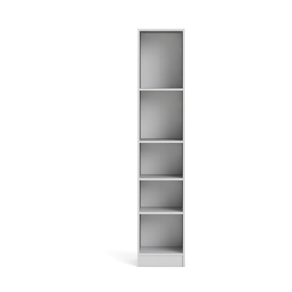 Balta knygų spinta Tvilum Basic, 40,6 x 203 cm