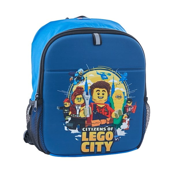 Tamsiai mėlyna vaikiška kuprinė LEGO® City Citizens, 8 l