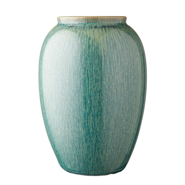 Žalios spalvos molinė vaza Bitz, aukštis 25 cm