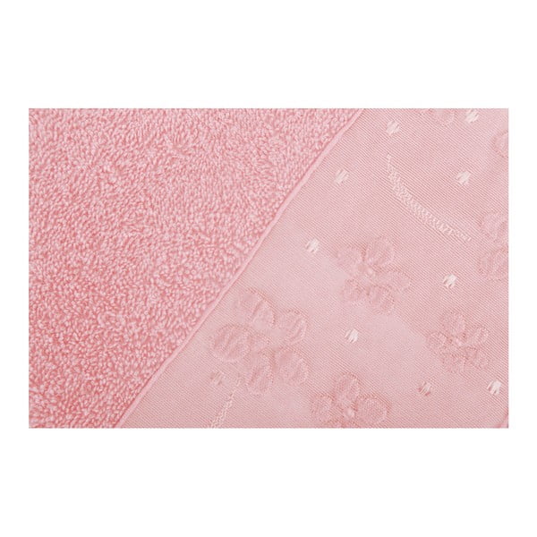 2 rožinių medvilninių rankšluosčių rinkinys Marianis, 50 x 90 cm