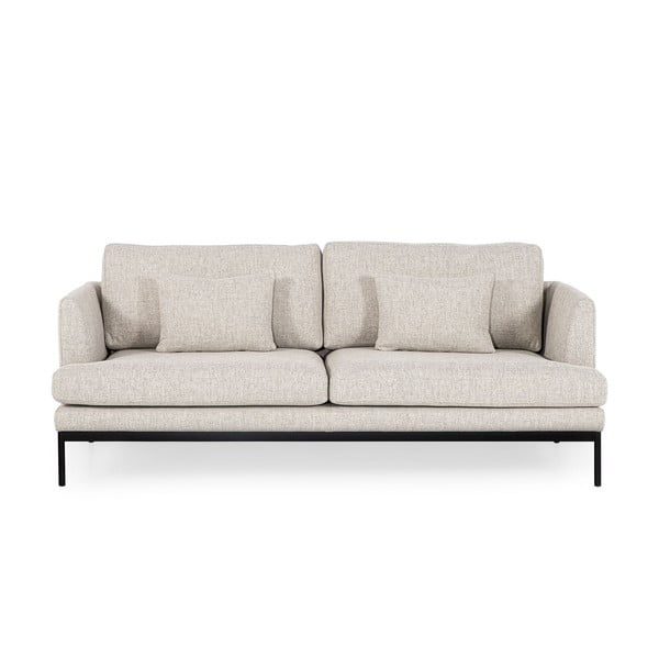 Šviesios smėlio spalvos sofa Ndesign Pearl, plotis 204 cm