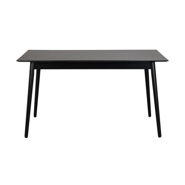 Juodas pietų stalas Rowico Lotta, 140 x 90 cm