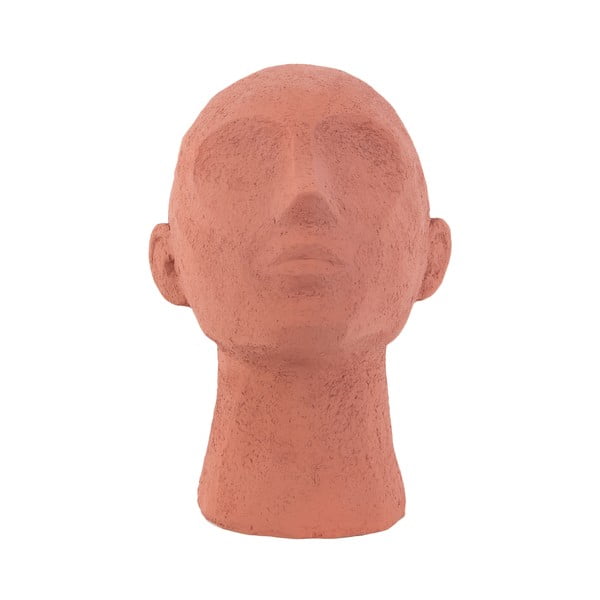 Terakotinė oranžinė dekoratyvinė figūrėlė PT LIVING Face Art, aukštis 22,8 cm