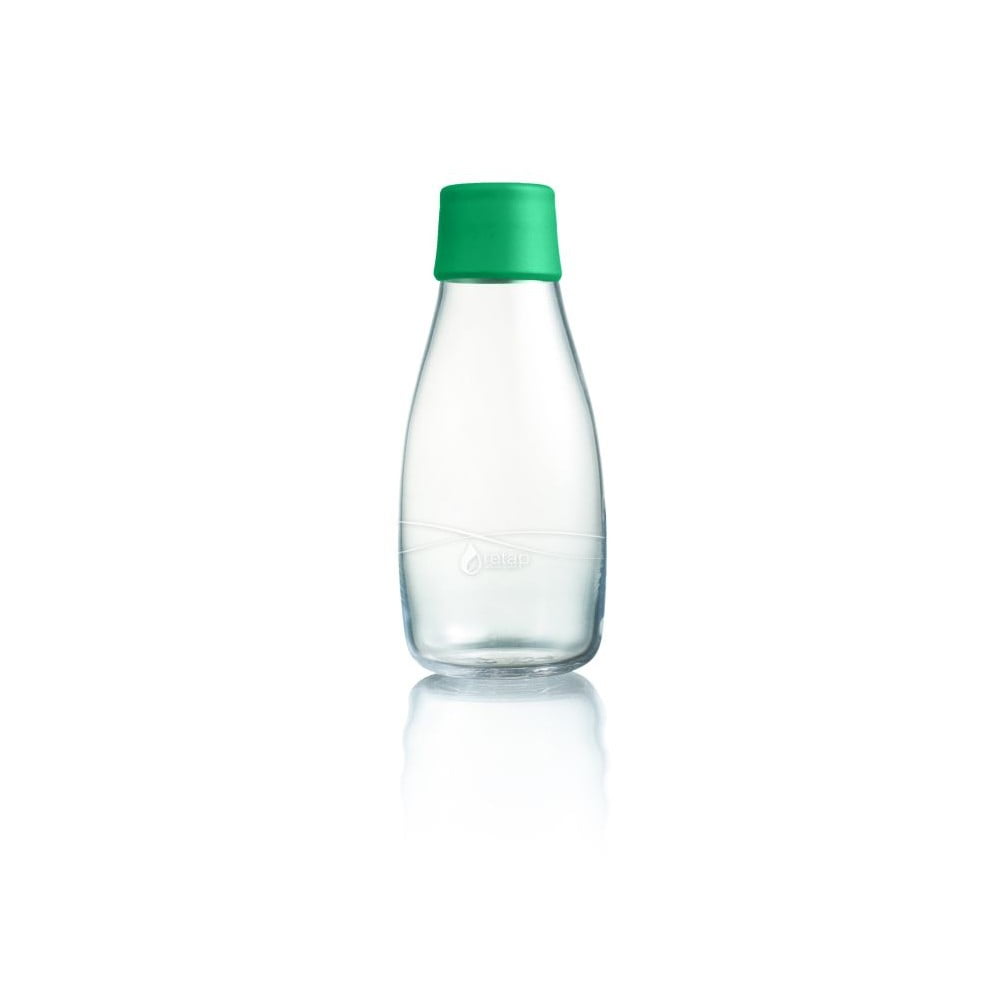 Tamsiai žalios spalvos stiklinis buteliukas ReTap, 300 ml