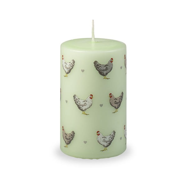 Žalia velykinė žvakė Unipar Cute Hens, degimo laikas 40 val