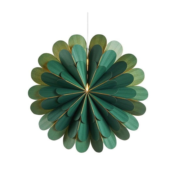 Žalios spalvos pakabinama šviesos dekoracija Markslöjd Marigold, aukštis 45 cm