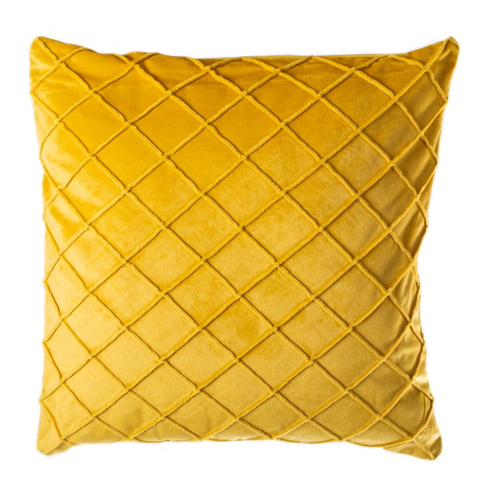 Geltonos spalvos pagalvė JAHU Alfa, 45 x 45 cm