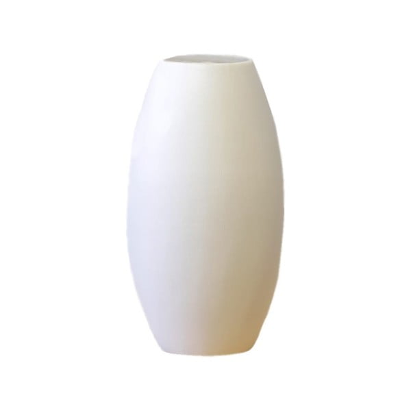 Balta keramikinė vaza Rulina Roll, aukštis 23 cm