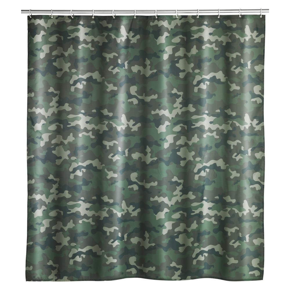 Skalbiama dušo užuolaida Wenko Camouflage, 180 x 200 cm