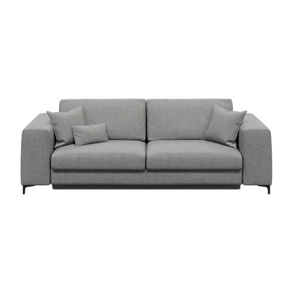 Šviesiai pilka sofa-lova Devichy Rothe, 256 cm