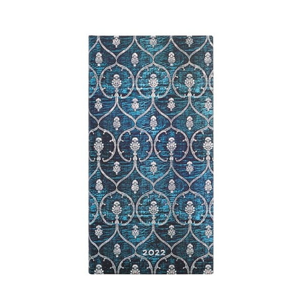 Dienoraštis Paperblanks Blue Velvet, 9,5 x 18 cm