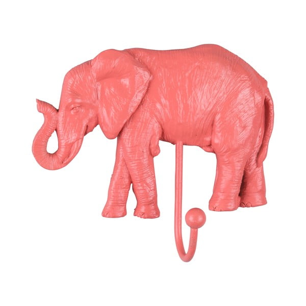 Koralinės rožinės spalvos Leitmotiv Elephant drabužių kabykla