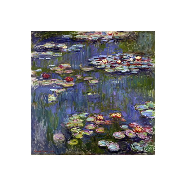 Paveikslo reprodukcija Claude Monet Water Lilies, 70 x 70 cm