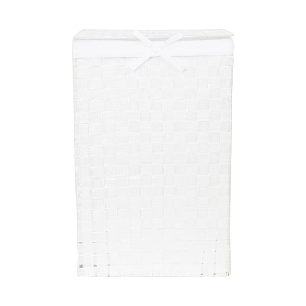 Baltas skalbinių krepšys su dangčiu Compactor Laundry Basket Linen, aukštis 60 cm