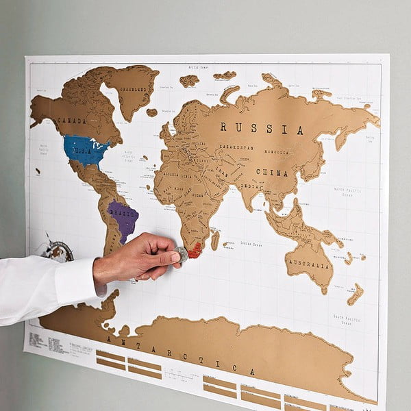 Ambiance įbrėžtinis žemėlapis Pasaulio sieninis žemėlapis