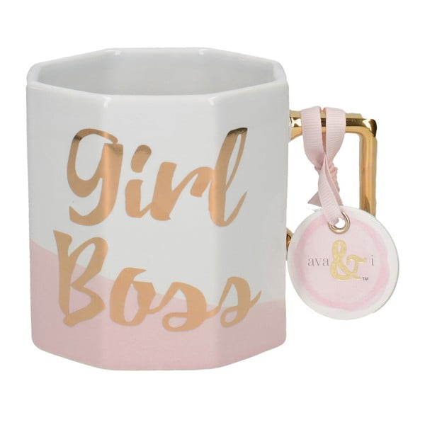 Porcelianinis puodelis Creative Tops Girl Boss, 450 ml