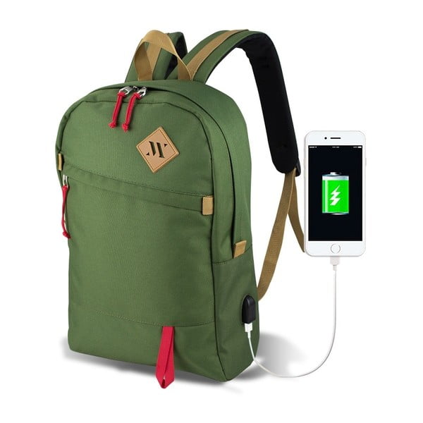 Žalia kuprinė su USB jungtimi My Valice FREEDOM Smart Bag