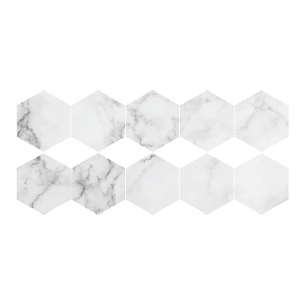 10 grindų lipdukų rinkinys Ambiance Hexagons