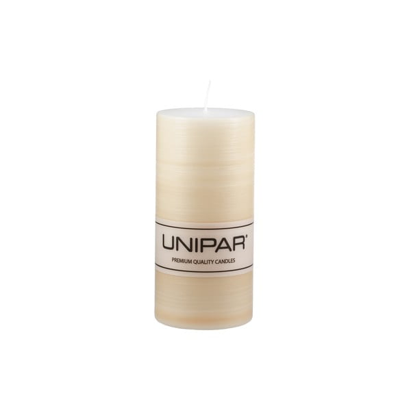 Smėlio spalvos žvakė Unipar Finelines, degimo laikas 73 val