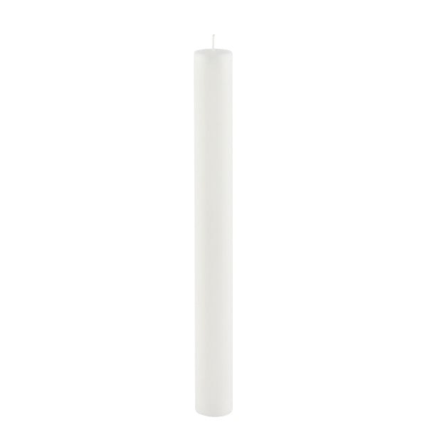 Balta ilga žvakė Ego Dekor Cylinder Pure, degimo trukmė 42 val.