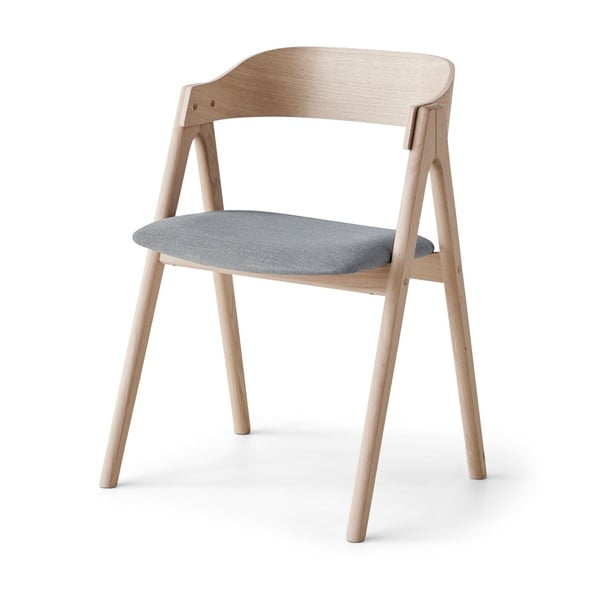 Natūralaus bukmedžio valgomojo kėdė su pilka sėdyne Findahl by Hammel Mette
