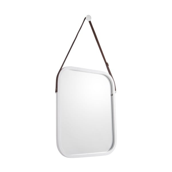 Sieninis veidrodis baltu rėmeliu PT LIVING Idylic, ilgis 40,5 cm