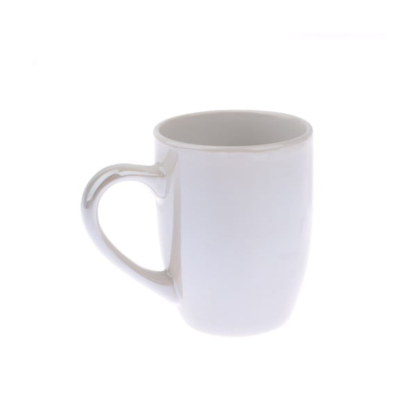 Baltas keraminis puodelis Dakls Puro, 330 ml