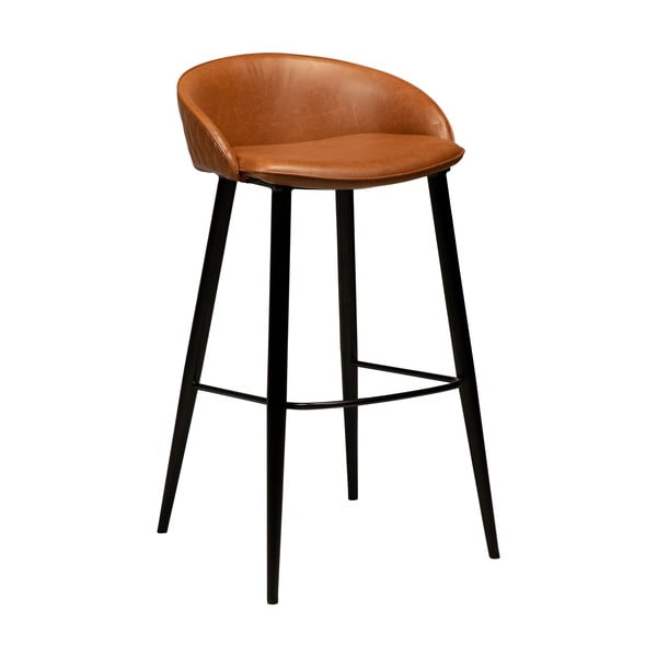 Ruda dirbtinės odos baro kėdė DAN-FORM Denmark Dual, aukštis 91 cm