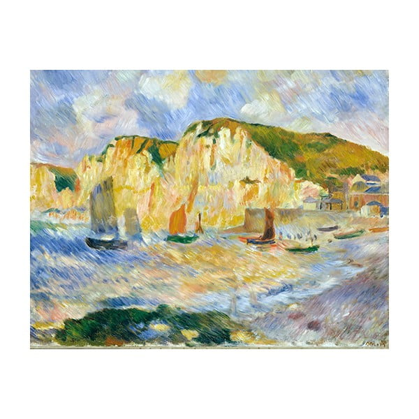 Auguste Renoir reprodukcija Sea and Cliffs, 90 x 70 cm