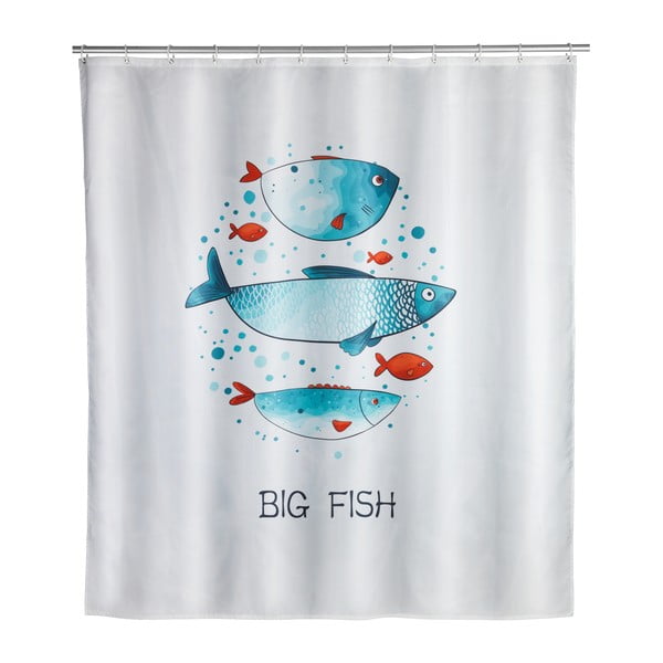 Skalbiama dušo užuolaida Wenko Big Fish, 180 x 200 cm