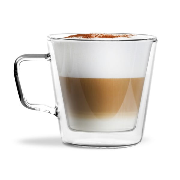 2 kavos puodelių su dviguba sienele rinkinys Vialli Design Bobby, 400 ml