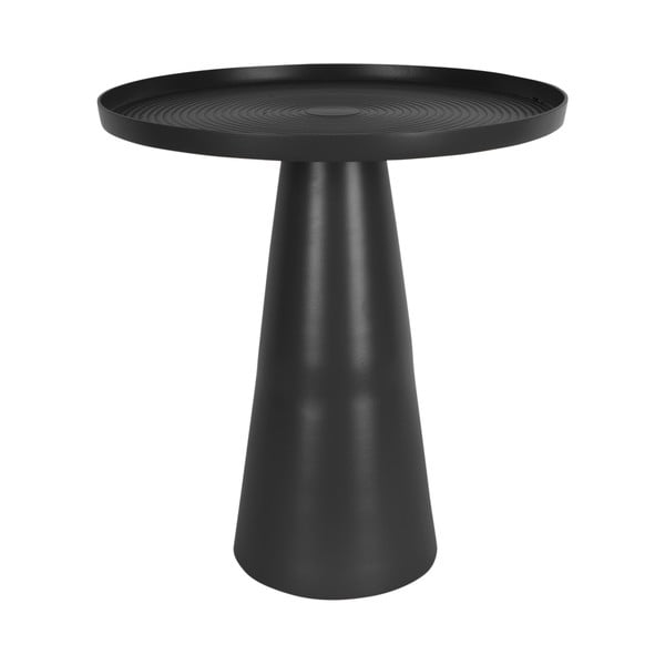 Juodas metalinis šoninis staliukas Leitmotiv Force, aukštis 43 cm
