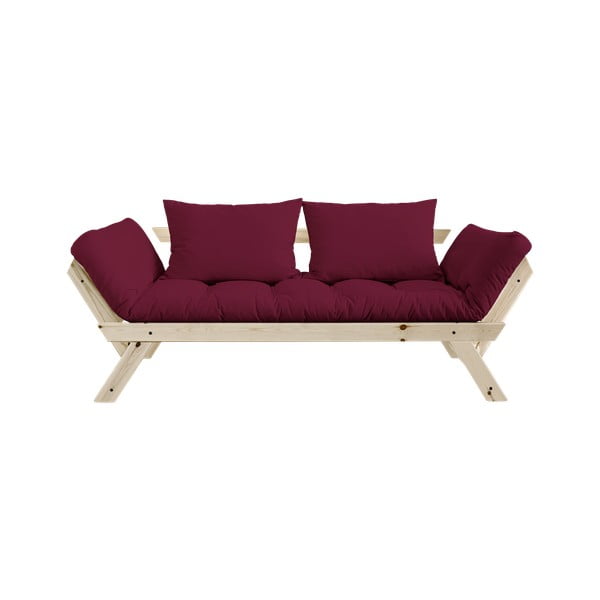 Išlankstoma sofa Karup Design Bebop Natural Clear/Bordeaux