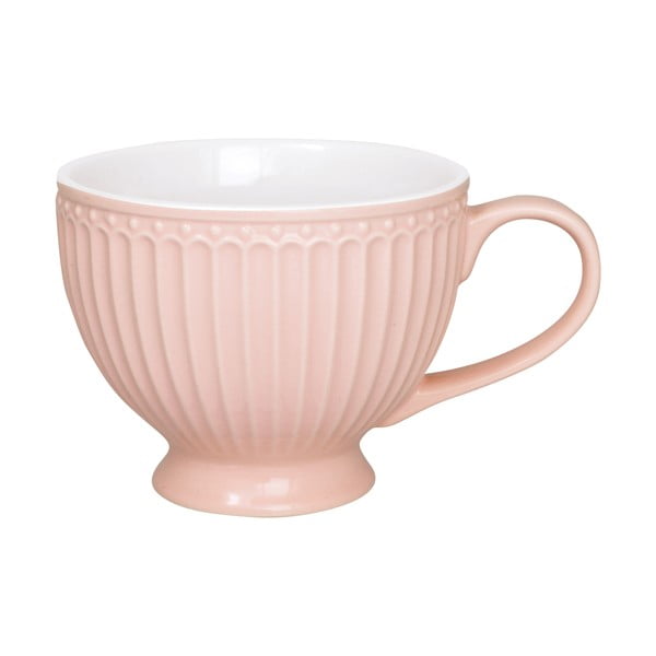 Rožinis porcelianinis puodelis Green Gate Alice, 400 ml