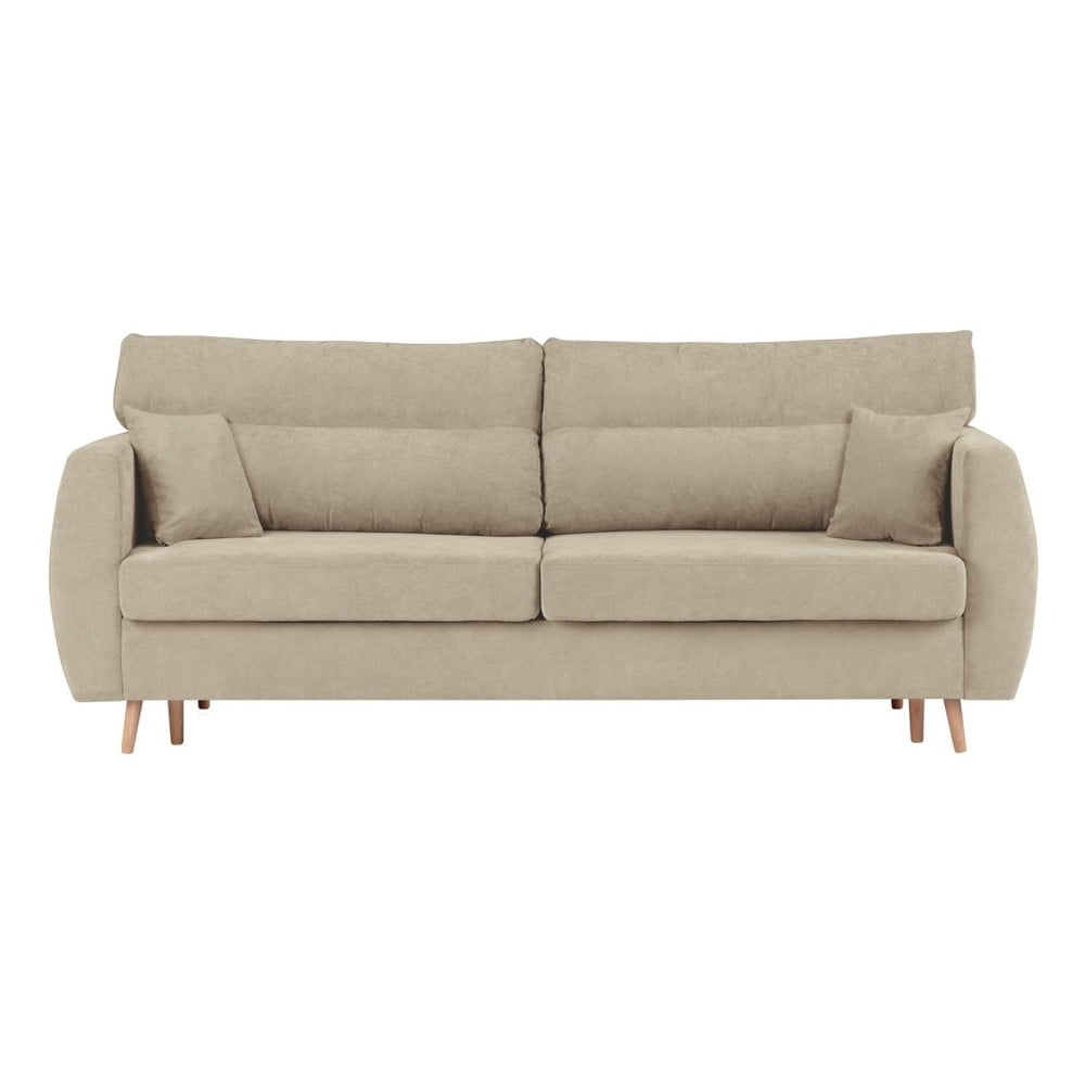 Smėlio spalvos trivietė sofa-lova su saugykla "Cosmopolitan Design Sydney", 231 x 98 x 95 cm