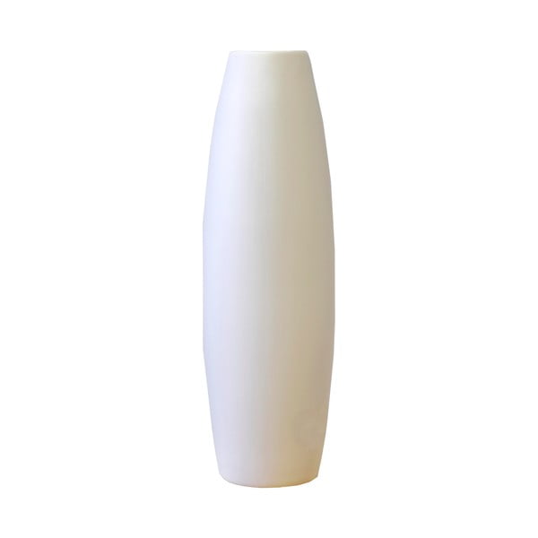 Balta keramikinė vaza Rulina Roll, aukštis 38 cm