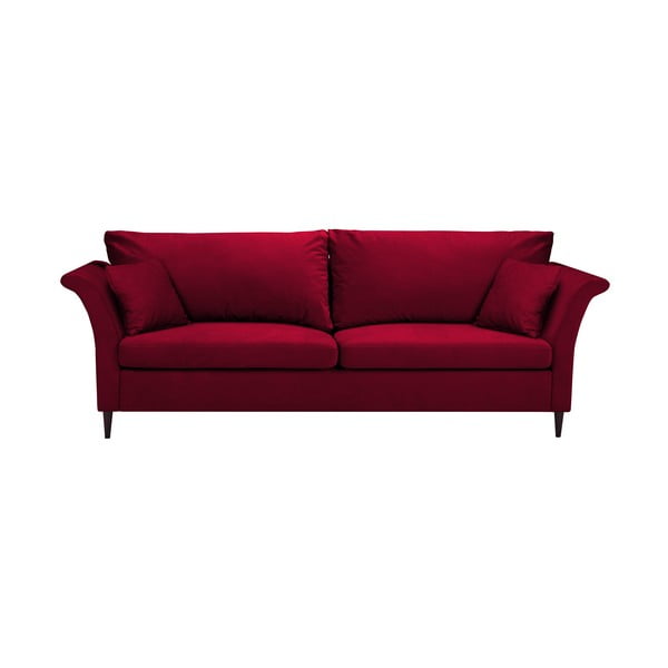Raudona sofa-lova su dėže patalynei Mazzini Sofos Pivoine