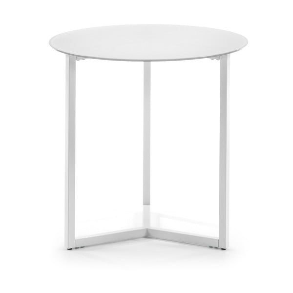 Baltas kavos staliukas Kave Home Marae, ⌀ 50 cm