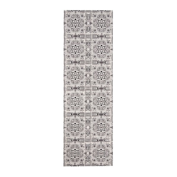 Pilkas kilimas Zala Living Cook & Clean Tile, 45 x 140 cm