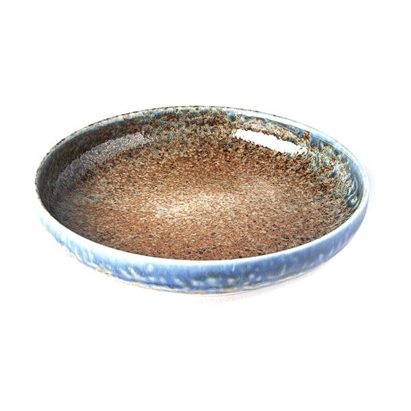 Smėlio spalvos keraminė lėkštė su pakeltu apvadu MIJ Earth & Sky, ø 22 cm