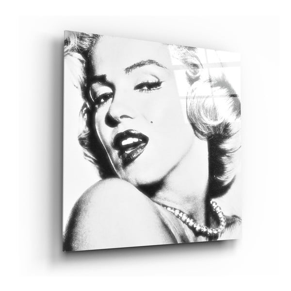 Paveikslas ant stiklo Insigne Marilyn Monroe, 40 x 40 cm
